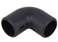Угол соединительный 90град. для трубы 32мм черн. Ruvinil У01232Ч - УПС инжиниринг