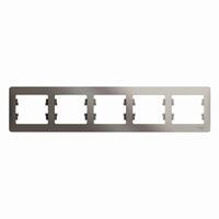 Рамка 5-м Glossa горизонт. платина SE GSL001205 - УПС инжиниринг