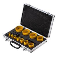 Набор коронок Bimetal (14 20 22 25 30 35 40 51 60 64 67) 16 предметов метал. кейс Kranz KR-92-0203-1 - УПС инжиниринг