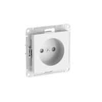 Розетка AtlasDesign 16А без заземл. защ. шторки быстрозажим. клем. механизм бел. SE ATN000149S - УПС инжиниринг