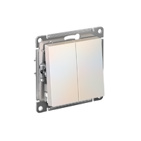 Переключатель перекрестный 2-кл. AtlasDesign 2хсх.7 10АХ механизм жемчуж. SE ATN000473 - УПС инжиниринг