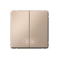 Выключатель 2-кл. ArtGallery (сх. 5а) 10AX с подсветкой быстрозажим. клем. механизм песочн. SE GAL001253S - УПС инжиниринг