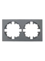 Рамка 2-м OSEN горизонт. квадрат сер. матов. LEZARD 743-7400-147 - УПС инжиниринг