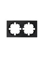 Рамка 2-м OSEN горизонт. квадрат черн. бархат LEZARD 743-4200-147 - УПС инжиниринг