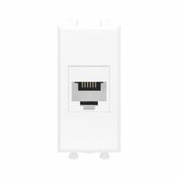 Розетка телефонная 1мод. Avanti "Белое облако" RJ12 без шторок модульная механизм DKC 4400611 - УПС инжиниринг