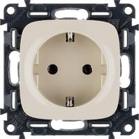 Розетка 1-м СП Valena Allure 16А IP2X 250В 2P+E безвинтов. клеммы с лицев. панелью механизм сл. кость Leg 753821 - УПС инжиниринг