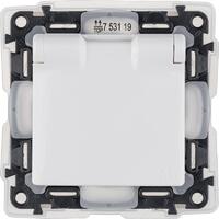 Розетка 1-м СП Valena Life 16А IP44 250В 2P+E защ. шторки с крышкой механизм бел. Leg 753119 - УПС инжиниринг