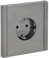 Розетка СП FORTE&PIANO FP514 16А с заземл. без защ. шторок безвинт. крепл. сталь IEK FP-R11-16-1-K46 - УПС инжиниринг
