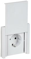 Розетка СП FORTE&PIANO16А IP44 FP219 с заземл. защ. шторки с крышкой безвинт. крепл. бел. IEK FP-R16-16-1-44-K01 - УПС инжиниринг