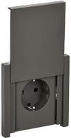 Розетка СП FORTE&PIANO16А IP44 FP319 с заземл. защ. шторки с крышкой безвинт. крепл. сер. IEK FP-R16-16-1-44-K03 - УПС инжиниринг