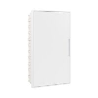 Щиток встраиваемый FRAME 36мод. с бел. дверцей с 4 шинами PEN (2шт на 8 отверст. и 2шт на 10 отверст.) бел. DKC F36B1WW - УПС инжиниринг