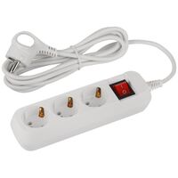 Удлинитель 3х3м с заземл. с выкл. ПВС 3х0.75 UDL-10-330-ES Greenline Эра Б0065047 - УПС инжиниринг