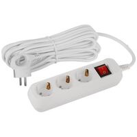 Удлинитель 3х7м с заземл. с выкл. ПВС 3х1 UDL-16-370-ES Greenline Эра Б0065012 - УПС инжиниринг