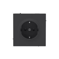 Розетка силовая KANT 2P+E без шторки черн. уголь DKC 7012033 - УПС инжиниринг