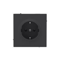 Розетка силовая KANT 2P+E без шторки черн. уголь DKC 7012033 - УПС инжиниринг