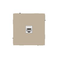 Розетка компьютерная 1-м KANT RJ45 кат.5E без шторки ванильн. марципан DKC 7015663 - УПС инжиниринг