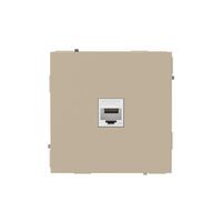 Розетка компьютерная 1-м KANT RJ45 кат.5E без шторки ванильн. марципан DKC 7015663 - УПС инжиниринг