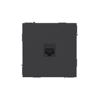 Розетка компьютерная 1-м KANT RJ45 кат.6A без шторки черн. уголь DKC 7012673 - УПС инжиниринг
