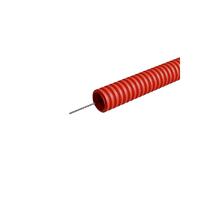 Труба гофрированная ПНД легкая d25мм с протяжкой безгалоген. трудногорючая (HFFRLS) KM-FRTG-25 (уп.50м) КМ LO62320 - УПС инжиниринг