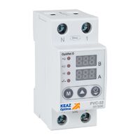 Реле напряжения OptiRel D PVС-63 с ЖК-дисплеем и контролем тока 63 А КЭАЗ 357869 - УПС инжиниринг