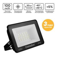 Прожектор светодиодный LFL-2004 C02 LED SMD 20Вт IP65 6500К 2000лм 230В 113х102х24 черн. Camelion 16330 - УПС инжиниринг