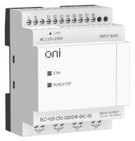 Модуль ЦПУ ПЛК 410 8 DI 4 RO 220В AC с Ethernet портом без экрана ONI PLC-410-CPU-08D04R-0AC-00 - УПС инжиниринг