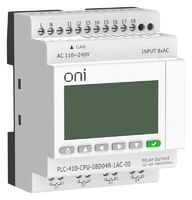 Модуль ЦПУ ПЛК 410 8 DI 4 RO 220В AC с Ethernet портом с экраном ONI PLC-410-CPU-08D04R-1AC-00 - УПС инжиниринг