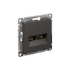 Розетка компьютерная 2-м AtlasDesign RJ45+RJ45 кат.5E механизм базальт SE ATN001485 - УПС инжиниринг