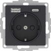 Розетка AtlasDesign 16А с 2-мя заряд. устройствами USB тип A+C 5В/2.4А 2х5В/1.2А механизм карбон SE ATN001032 - УПС инжиниринг