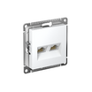 Розетка компьютерная 2-м AtlasDesign RJ45 кат.5E механизм бел. SE ATN000185 - УПС инжиниринг