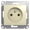 Розетка 1-м СП Glossa 16А IP20 без заземл. механизм беж. SE GSL000241 - УПС инжиниринг