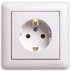 Розетка 1-м СП W59 16А IP20 с заземл. без защ. шторок бел. SE RS16-154-18 - УПС инжиниринг