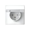 Розетка ArtGallery 16А IP20 с заземл. защ. шторки с крышкой механизм бел. SE GAL000146 - УПС инжиниринг