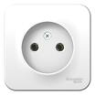 Розетка 1-м ОП Blanca 16А IP20 250В без заземл. без защ. шторок с изолир. пластиной бел. SE BLNRA000111 - УПС инжиниринг