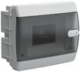 Корпус ЩРВ-П-6 UNION Compact IP41 черн. прозр. дверь пластик. IEK UIC-KP12-V-06-41-K01 - УПС инжиниринг