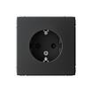 Розетка ArtGallery 16А с заземл. защ. шторки механизм карбон SE GAL001045 - УПС инжиниринг