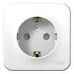 Розетка 1-м ОП Blanca 16А IP20 250В с заземл. защ. шторки с изолир. пластиной бел. SE BLNRA011111 - УПС инжиниринг