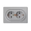 Розетка 2-м СП Florence 16А IP20 с заземл. винт. клеммы сер. 1E10401302 OneKeyElectro 2172836 - УПС инжиниринг