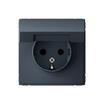 Розетка ArtGallery 16А IP20 с заземл. защ. шторки с крышкой механизм грифель SE GAL000746 - УПС инжиниринг