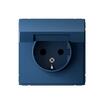 Розетка ArtGallery 16А IP20 с заземл. защ. шторки с крышкой механизм аквамарин SE GAL001146 - УПС инжиниринг