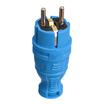 Вилка прямая с заземл. IP44 каучук син. TOKOV TKE-C08-KV-Z - УПС инжиниринг