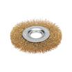 Щетка дисковая для УШМ витая латунированная проволока 100мм отв. 22.23мм Kranz KR-91-1241 - УПС инжиниринг