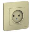 Розетка 1-м СП Blanca 16А IP20 250В без заземл. без защ. шторок беж. SE BLNRS000017 - УПС инжиниринг