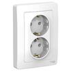 Розетка 2-м СП Blanca 16А IP20 250В с заземл. без защ. шторок бел. SE BLNRS001021 - УПС инжиниринг