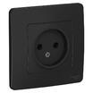 Розетка 1-м СП Blanca 16А IP20 250В без заземл. без защ. шторок антрацит SE BLNRS000016 - УПС инжиниринг