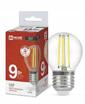 Лампа светодиодная LED-ШАР-deco 9Вт шар прозрачная 4000К нейтр. бел. E27 1040лм 230В IN HOME 4690612026282 - УПС инжиниринг