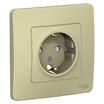 Розетка 1-м СП Blanca 16А IP20 250В с заземл. защ. шторки беж. SE BLNRS001117 - УПС инжиниринг