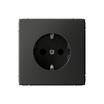 Розетка ArtGallery 16А с заземл. со шторками быстрозажим. клем. механизм базальт SE GAL001445S - УПС инжиниринг