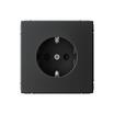 Розетка ArtGallery 16А с заземл. со шторками быстрозажим. клем. механизм карбон SE GAL001045S - УПС инжиниринг