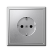Розетка ArtGallery 16А с заземл. со шторками быстрозажим. клем. механизм алюм. SE GAL000345S - УПС инжиниринг